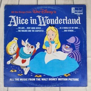 Vintage 1968 Walt Disney Productions Alice in Wonderland Vinyl Record